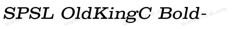 SPSL OldKingC Bold字体转换